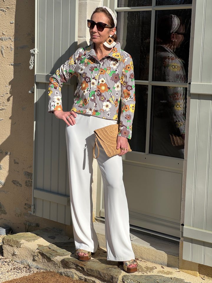 Brown SEVENTIES jacket no. 129 Hippocampe