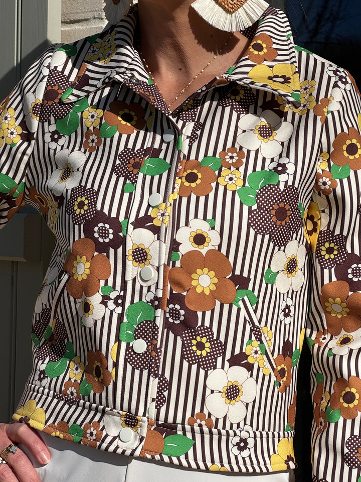 Brown SEVENTIES jacket no. 129 Hippocampe