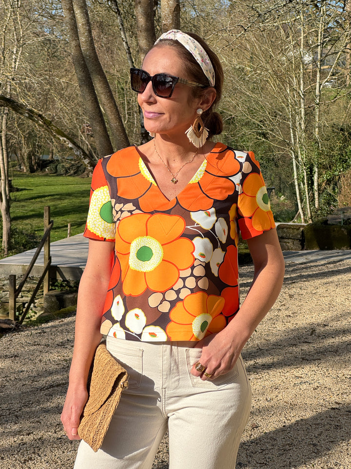 SEVENTIES Top No. 136 Brown Seahorse