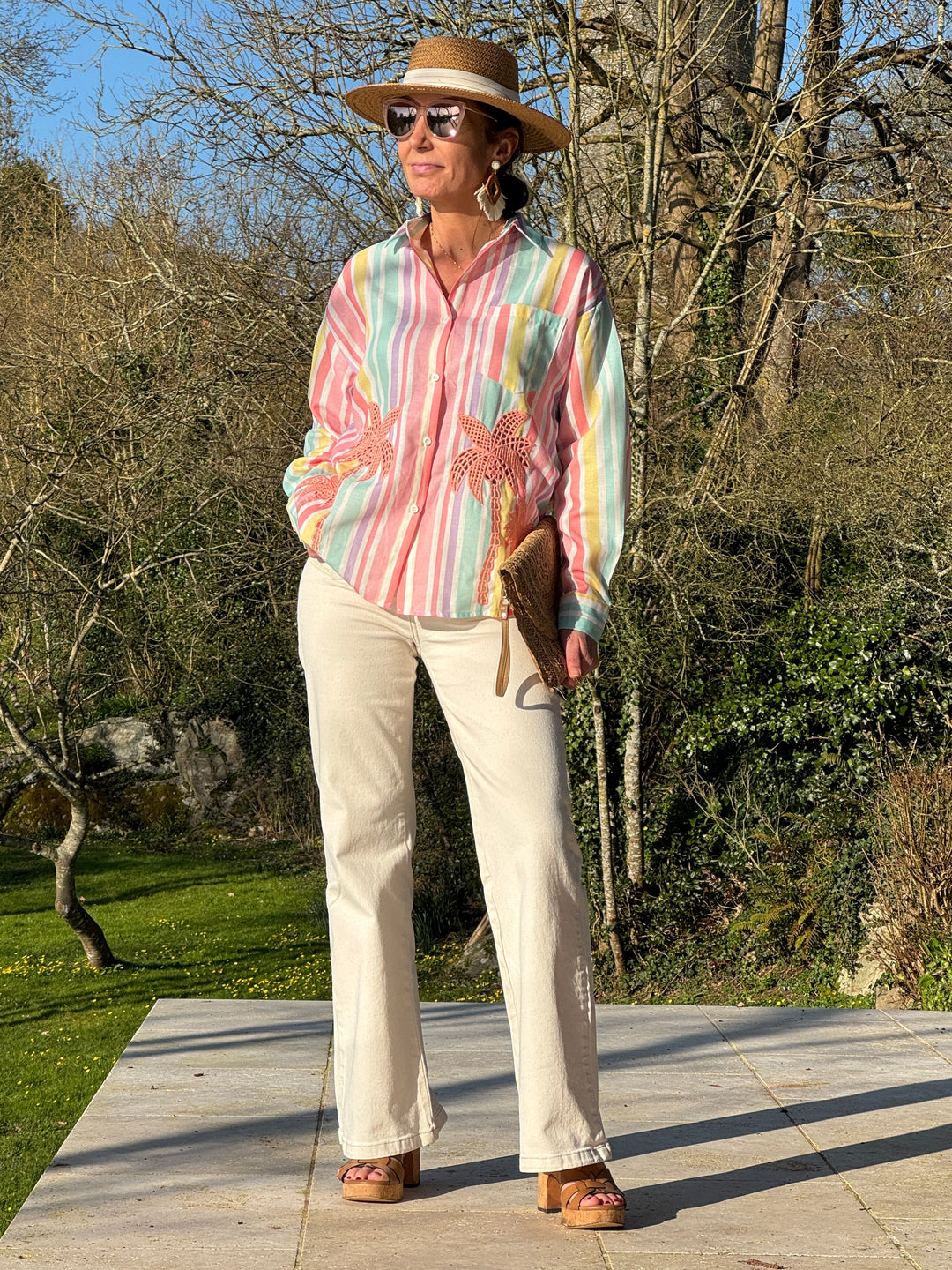 Chemise rayures multicolore THEOLINE
