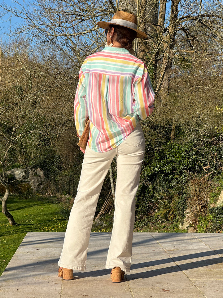 Chemise rayures multicolore THEOLINE