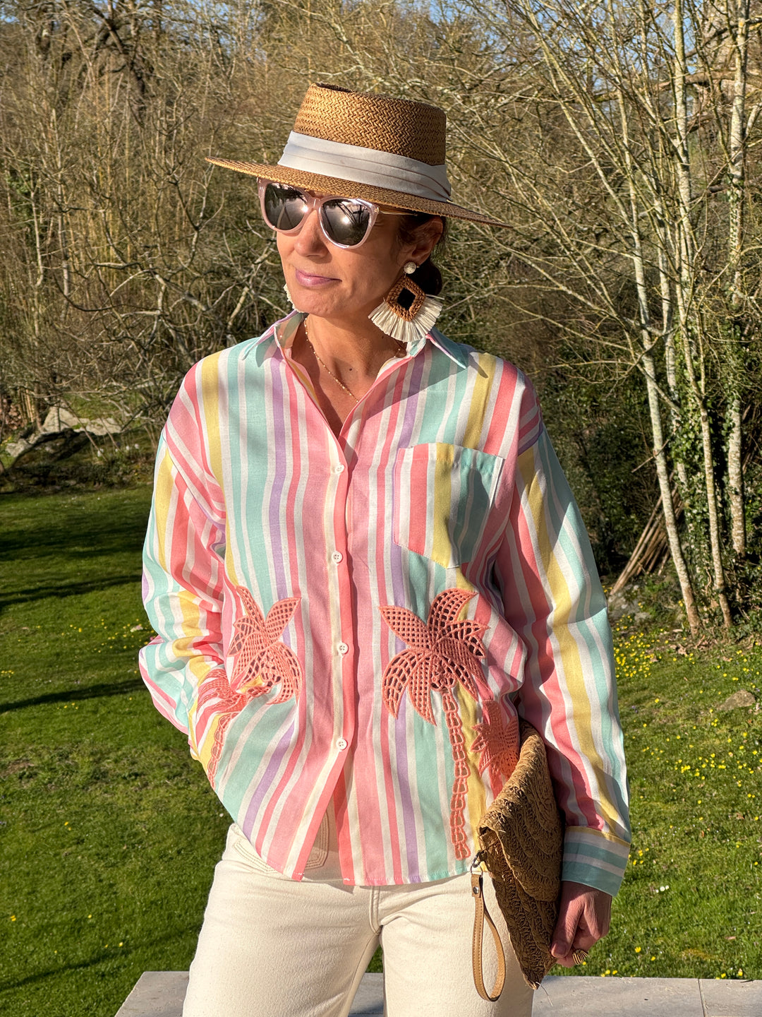 Chemise rayures multicolore THEOLINE