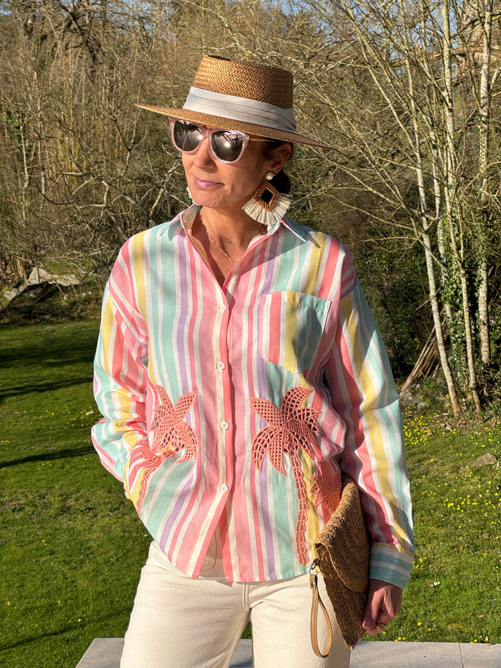 Chemise rayures multicolore THEOLINE