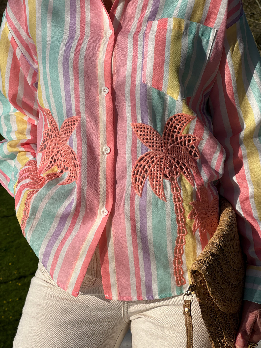 Chemise rayures multicolore THEOLINE