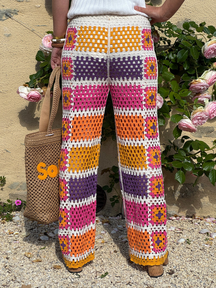 Häkelhose Gelb Rosa Blau Crème LYA