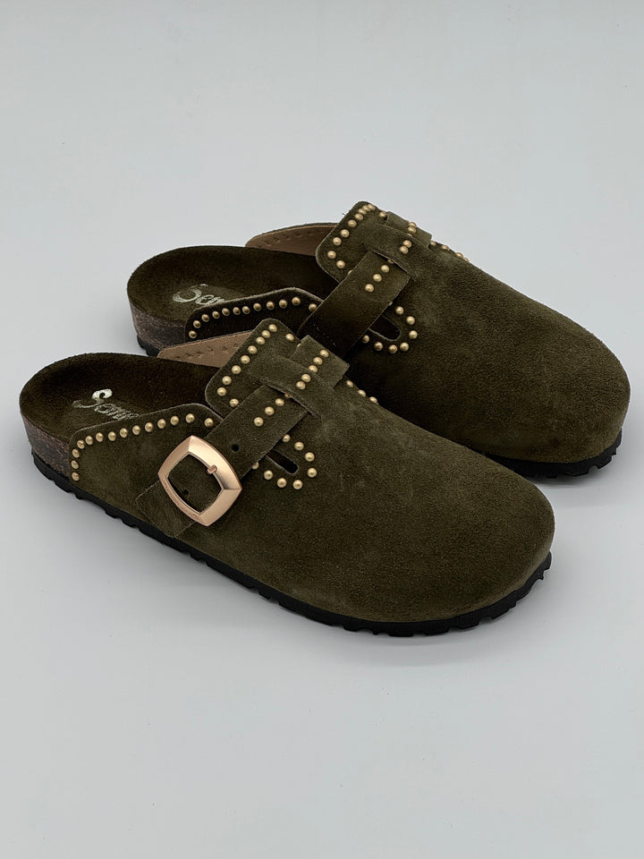 Sabots kaki safari AMELIA Semerdjian
