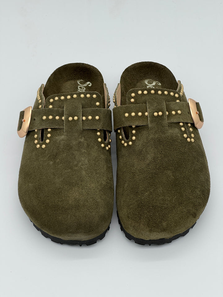 Sabots kaki safari AMELIA Semerdjian
