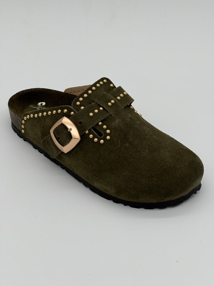 Sabots kaki safari AMELIA Semerdjian