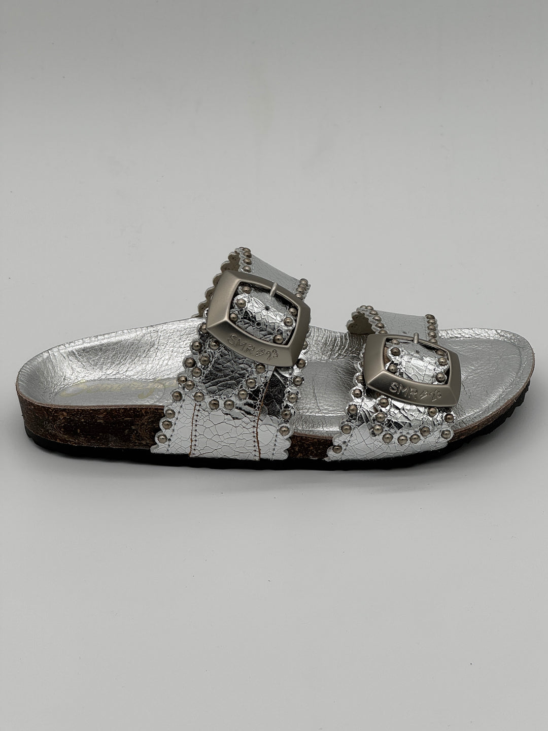 ARONA Semerdjian Silver Mules