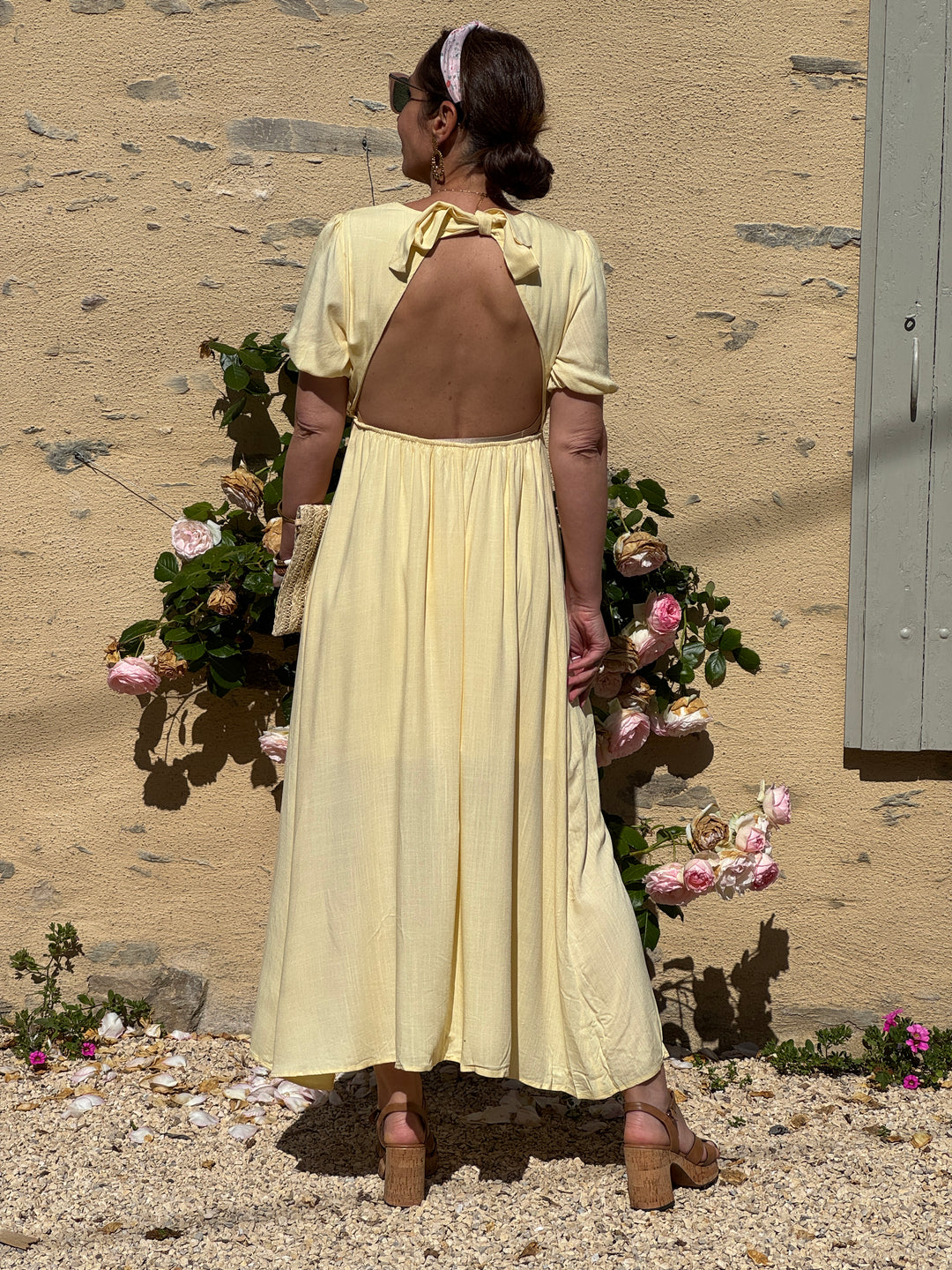 Robe jaune longue SOLINE