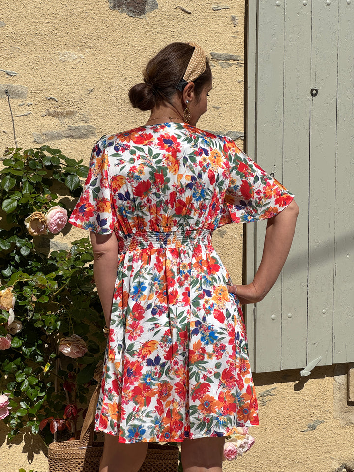 Robe imprimé floral multicolore AMBRE