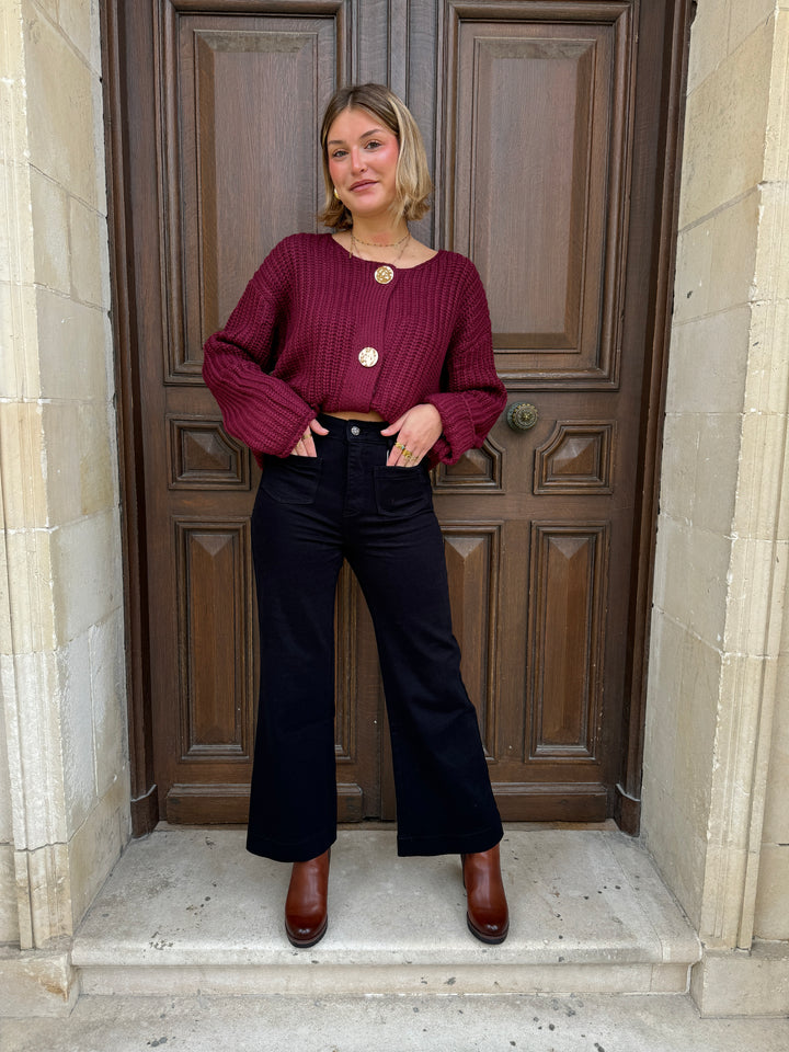 Jean denim noir GASPARETTE Oraije