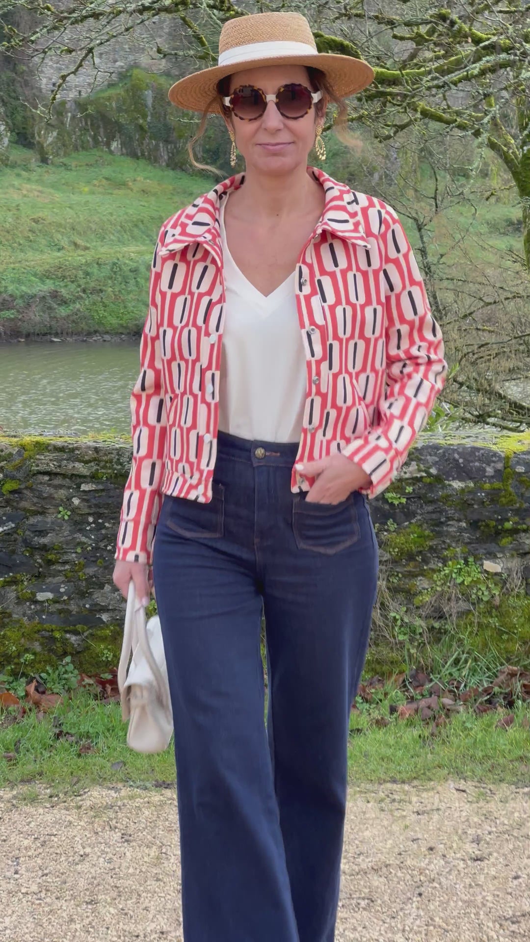 SEVENTIES Jacket #184 Orange Seahorse