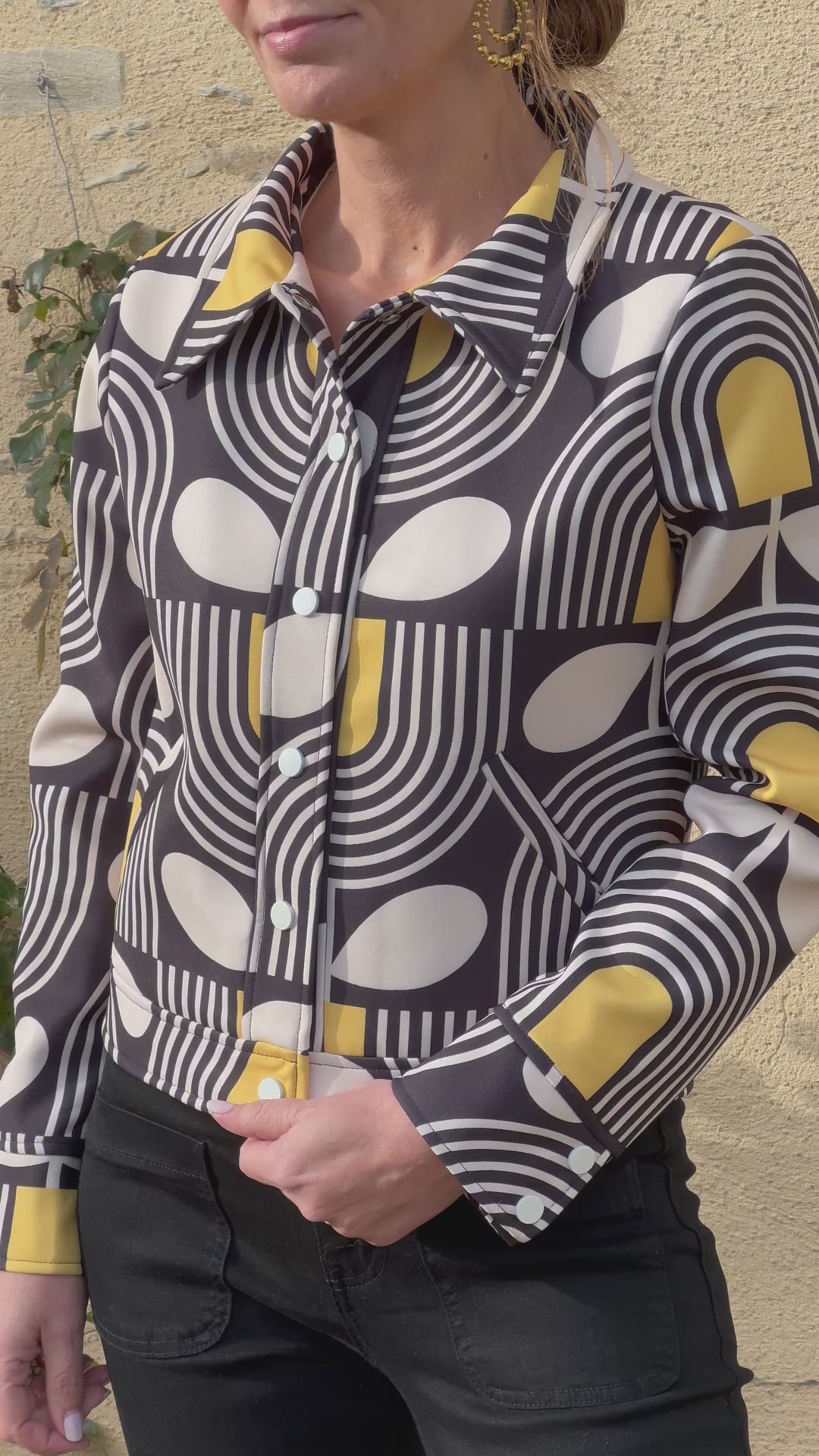 SEVENTIES Jacket #182 Mustard Hippocampe