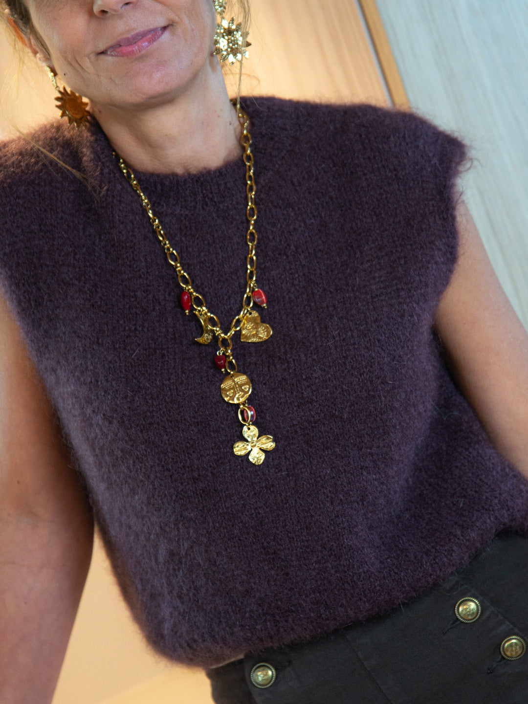 Pull sans manche chocolat femme chic et tendance – prêt-à-porter De La Mode